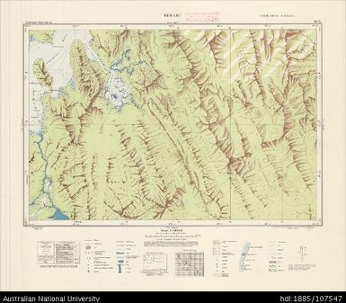 Indonesia, Western New Guinea, Berari, Series: Nederlands-Nieuw-Guinea, Sheet 14-K, 1958, 1:100 000