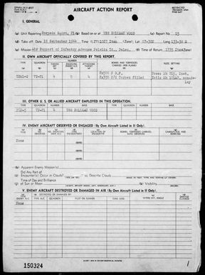 VT-21 - ACA Reports Nos 15-28 - Air operations against Formosa, Palau & Philippine Islands, 9/18/44 - 10/20/44 and air attacks on Jap Fleet on 10/25/44