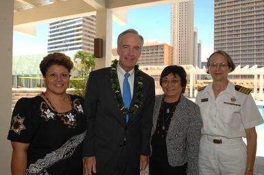 [Assignment: 48-DPA-09-29-08_SOI_K_Isl_Conf_Group] Group photos: participants in the Insular Areas Health Summit [("The Future of Health Care in the Insular Areas: A Leaders Summit") at the Marriott Hotel in] Honolulu, Hawaii, where Interior Secretary Dirk Kempthorne [joined senior federal health officials and leaders of the U.S. territories and freely associated states to discuss strategies and initiatives for advancing health care in those communinties [48-DPA-09-29-08_SOI_K_Isl_Conf_Group_DOI_0646.JPG]