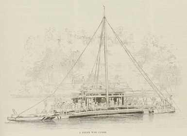 A Fijian war canoe