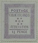 Stamp: Cook Islands One and a Half Pence