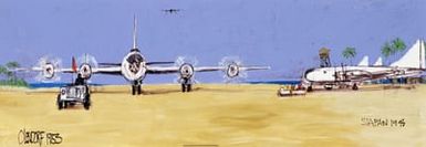 Artwork: "Saipan 1944" Artist: William Olendorf, US Air Force Art Collection