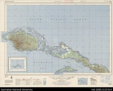 Papua New Guinea, New Ireland, Kavieng, Series: AMS T504, Sheet SA 56-9, 1959, 1:250 000