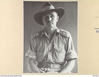 LAE, NEW GUINEA. 1945-10-04. LIEUTENANT COLONEL A.B. MILLARD, GENERAL STAFF OFFICER 1 AIRM, HEADQUARTERS FIRST ARMY