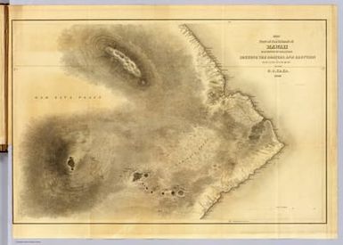 Map of Part of the Island of Hawaii, Sandwich Islands, Shewing the Craters and Eruption of May and June 1840. By the U.S. Ex. Ex. 1841. Sherman & Smith, N.Y.