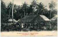 Huahine (Iles Sous le Vent de Tahiti)Cases indigènes, à Fare