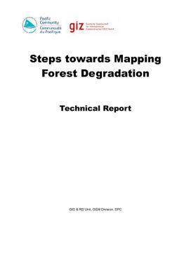Steps towards mapping forest degradation : technical report