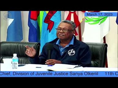 The Senate JGA oversight Hearing with Chief, Division of Juvenile Justice Sanya Olkeriil