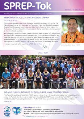 SPREP-Tok : Issue 39. October, 2017.