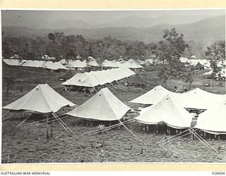 PAPUA, NEW GUINEA. 1942-09. THE TENTS OF NO. 9 AUSTRALIAN GENERAL HOSPITAL SITUATED ABOUT 20 MILES FROM PORT MORESBY