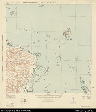 Fiji, Viti Levu, Ndakuinuku, Series: X751, Sheet 50, 1943, 1:62 500