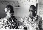 Rev. Drume Passa, the pastor of Chepenehe, with his wife, at their home