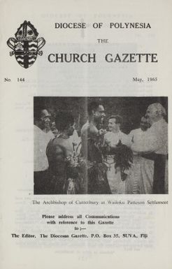 Church Gazette, Polynesia: May 1965