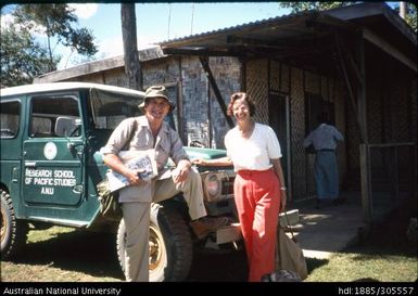 Pamela Brown and H.C.B. at Mintima, Chimbu