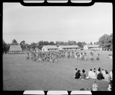 Fijian native dancers, performing for tourists, Suva, Fiji