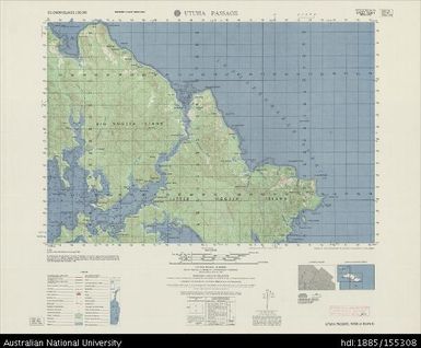 Solomon Islands, Nggela Islands, Utuha Passage, Series: X713, Sheet 7830 I, 1959, 1:50 000