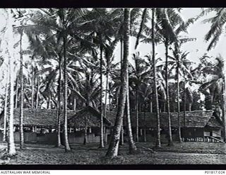 Milne Bay, Papua, 1944-03. Rear view of the main Administration Hut at the base occupied by the Headquarters (HQ) of RAAF Northern Command