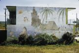 Guam, painted mural on building wall