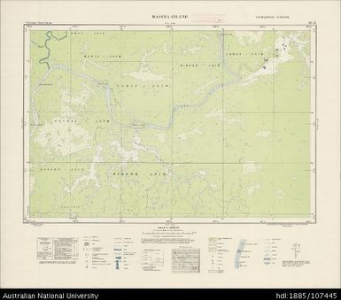 Indonesia, Western New Guinea, Masera-Eiland, Series: Nederlands-Nieuw-Guinea, Sheet 26-X, 1956, 1:100 000