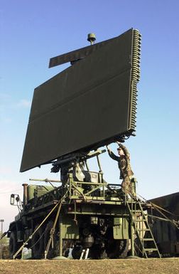 US Air Force (USAF) STAFF Sergeant (SSGT) James Warrack, Radar Maintenance Technician, 150th Aircraft Control and Warning Squadron, performs periodic maintenance on the AN/TPS-70 Mobile Tactical Radar at Kokee Air Force Station (AFS), located on the island of Kauai, HI