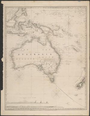 [Map of Australia, Borneo, Papua or New Guinea, and part of New Zealand]