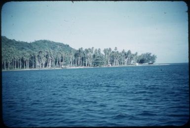 Methodist Mission viewed from the ship (3) : East Cape, D'Entrecasteaux Islands, Papua New Guinea, 1956-1959 / Terence and Margaret Spencer