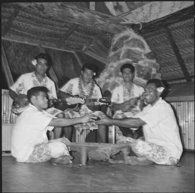 Band at Castaway Island resort, Fiji, November 1966, 1 / Michael Terry