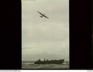 New Britain. December 1943. Perfect co-operation between air, sea and land forces was a feature of the landing at Arawe which was perfectly planned and admirably executed. The Allied air arm ..