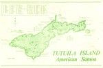 Map of Tutuila Island American Samo