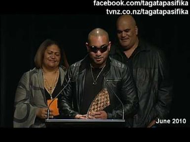 Luap winner of the Phillip Fuemana Award at the 2010 S3 Pacific Music Awards