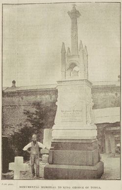 Monumental memorial to King George of Tonga