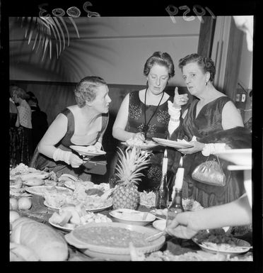 Unidentified guests at Lower Hutt Plunket Society's Hawaiian Island Ball