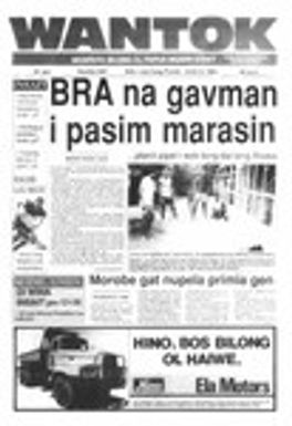 Wantok Niuspepa--Issue No. 0940 (July 09, 1992)