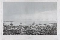 Papeïti. Vue de l'établissement français (Ile de Taïti)
