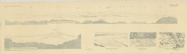 Forschungen im Innern der Insel Neuguinea : (Bericht des Fuhrers uber die wissenschaftlichen Ergebnisse der deutschen Grenzexpedition in das westliche Kaiser-Wilhelmsland 1910): Panorama II.III.IV.  II. Das Bewani-Gebirge ...n ; III. as Oenake-Gebirge ... ; IV. Alte und neue Tami-Mundun