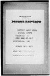 Patrol Reports. West Sepik District, Aitape, 1972 - 1973