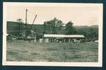 Crowd at impromptu bar, opening of the first dredge at the Bulolo Gold Dredging mine, Bulolo, New Guinea, 21 Mar 1932