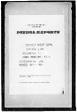 Patrol Reports. West Sepik District, Lumi, 1960 - 1961