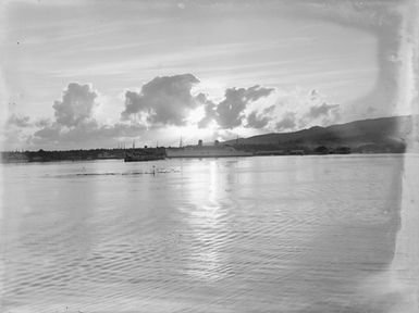 [View a across the water towards the coast of Samoa]