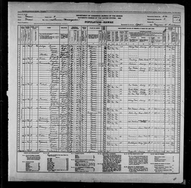 1940 Census Population Schedules - Hawaii - Maui County - ED 5-36