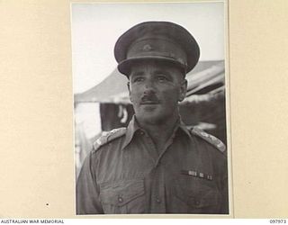 BORAM BEACH, NEW GUINEA. 1945-10-10. LIEUTENANT COLONEL A.C. MENDELSON, COMMANDING OFFICER 2/15 FIELD AMBULANCE