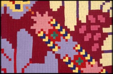 Tivaevae taorei, matarita (chrysanthemums) pattern, by Vereara Maeva (detail)