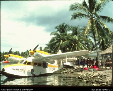 Seaplane at Vaitupu Lagoon, Tuvalu