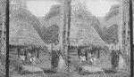 A Samoan home and its occupants, Pago-Pago, Samoan Islands