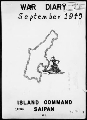 COM SAIPAN ISLAND - War Diary, 9/1-30/45