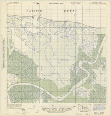 Provisional map, northeast New Guinea: Sepik East (Sheet Sepik East)
