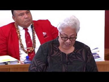 Saunoaga Fa’a-Minisita Afioga 'i le Tama'ita'i Pālemia Hon. Fiame Naomi Matā’afa – 21 January 2025