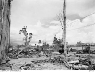 TOROKINA, BOUGAINVILLE ISLAND. 1944-12-04. NO. 1 SUB DEPOT, 16TH ADVANCED ORDNANCE DEPOT UNDER CONSTRUCTION