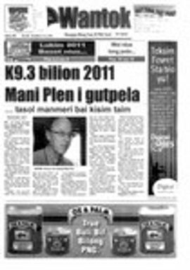 Wantok Niuspepa--Issue No. 1892 (November 18, 2010)