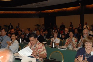 [Assignment: 48-DPA-09-29-08_SOI_K_Isl_Conf_AM] Insular Areas Health Summit [("The Future of Health Care in the Insular Areas: A Leaders Summit") at the Marriott Hotel in] Honolulu, Hawaii, where Interior Secretary Dirk Kempthorne [joined senior federal health officials and leaders of the U.S. territories and freely associated states to discuss strategies and initiatives for advancing health care in those communinties [48-DPA-09-29-08_SOI_K_Isl_Conf_AM_DOI_0443.JPG]